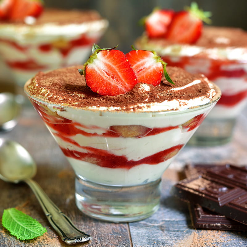 Aardbeien Tiramisu