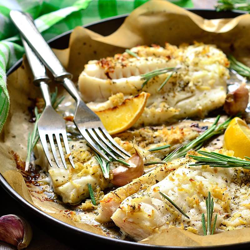 Kabeljauwpakketjes met 4 Seizoenen peper