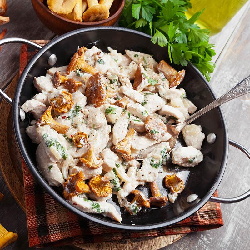 Varkenshaasje met groene pepersaus