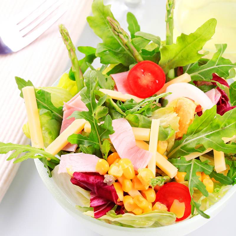 Ham met ananas in folie