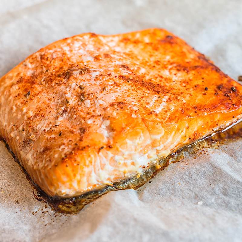 Zalm met peperboter