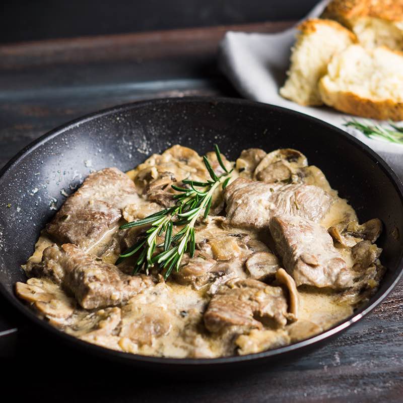 Karbonade met perenjus