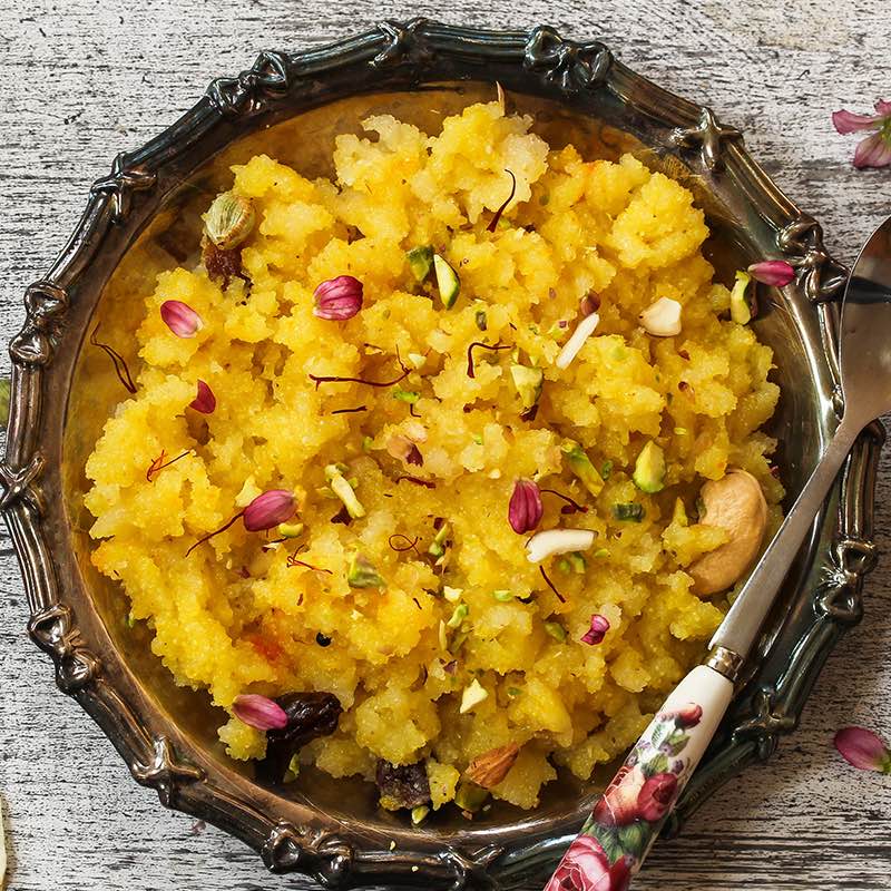 Aardappelpuree met saffraan