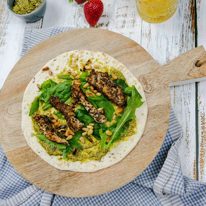  Recept Kip-pesto wraps