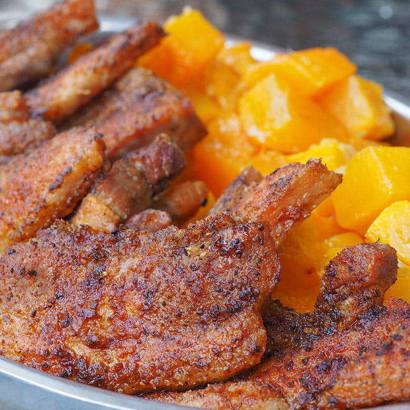 Speklapjes met sinaasappel