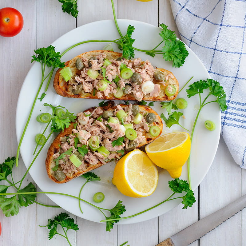 Tonijnsalade met kappertjes