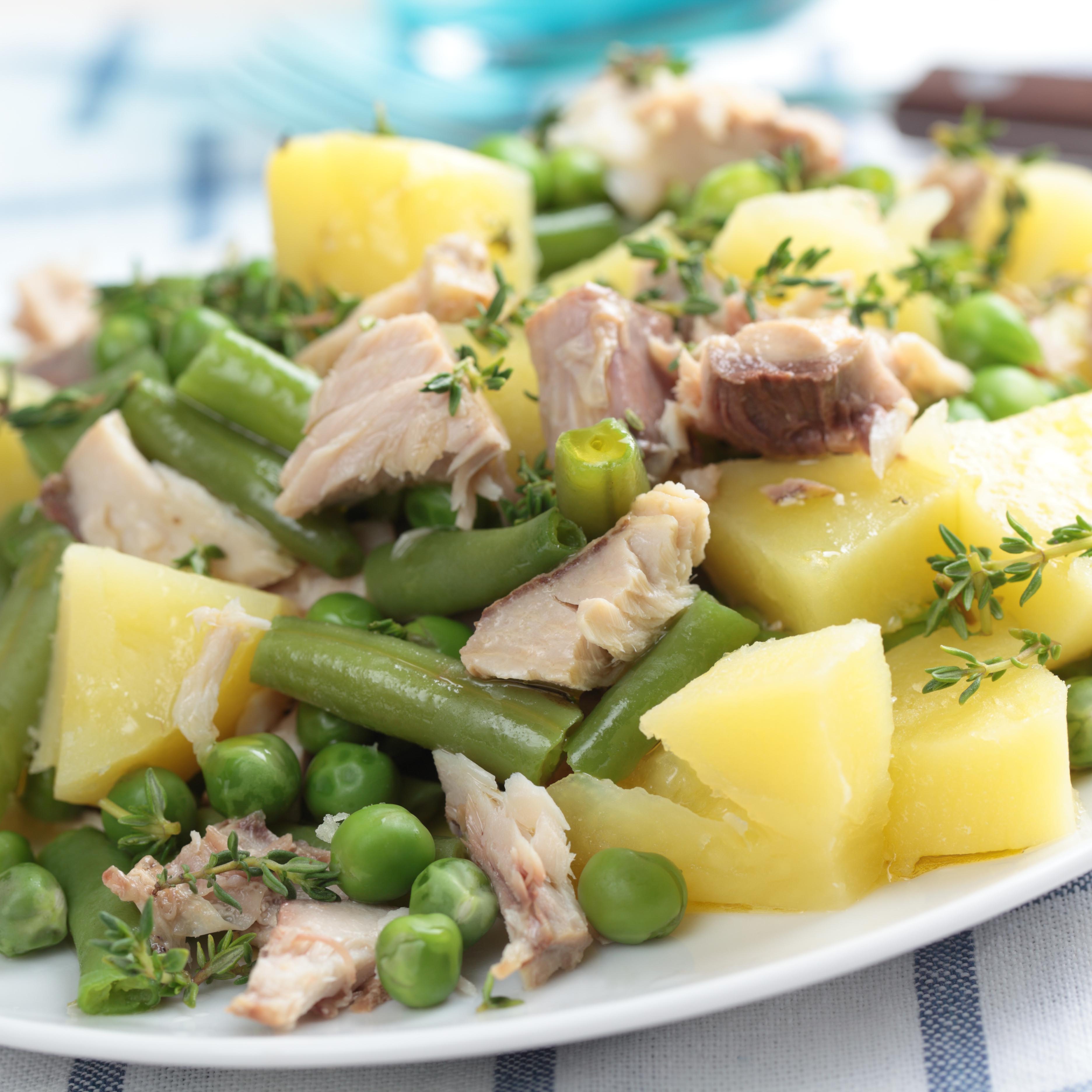 Tonijnsalade met sperziebonen