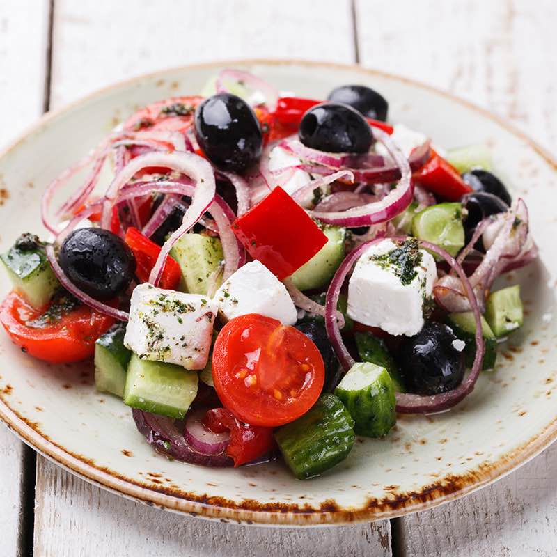 Griekse salade met feta